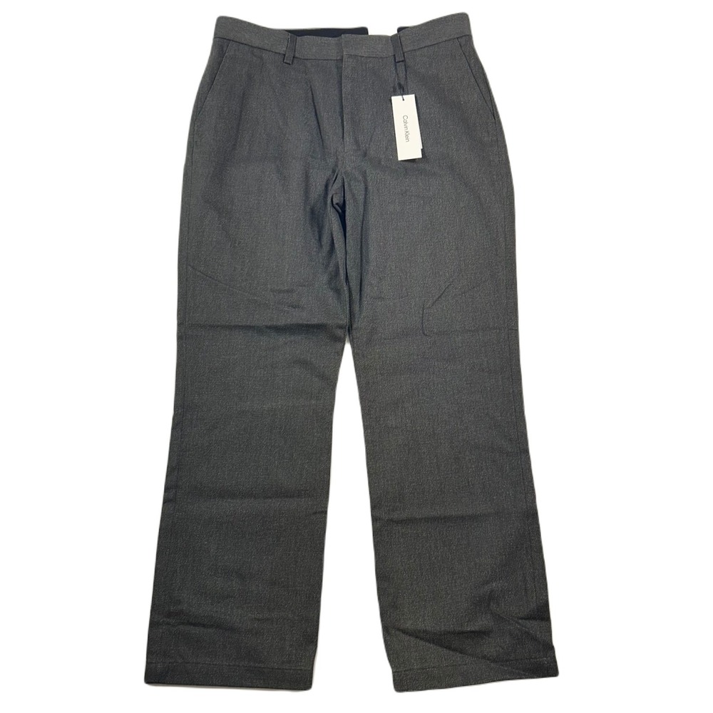 Calvin Klein Denim Jeans Mens 34x30 Charcoal Grey‎ Straight Fit Western $228 NEW